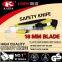 18 mm Snap Off Blade Plastic with rubber grip handle Utility Knife