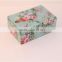 Factory direct sale fashion design colorful flower printed jewelry box