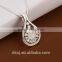 Wholesale 925 sterling silver cubic zirconia monogram necklace