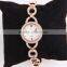 Elegance Good Quality Rose Gold Crystal Geneva Watch