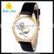 WJ-5453 flower match color face and strap fashion leather beautiful ladies watch
