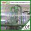 Compact design wood pellet press line