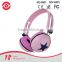 Newest adjustable circumaural 3.5mm over-ear stereo headphone with water transferring design