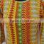Yellow color & geomtrical printed winter wear latest design hojari t-shirts / Screen printed hojari fabric
