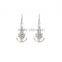 Vintage Fashion Jewelry Rudder Shaped Sliver Plated Drop Earring for Women