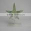 glass fish shaped candle holder sea star and fish and shell framework