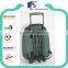 Dark green school backpack with trolleys