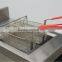 stainless steel electrical induction deep fryer with double basket, induction turkey deep fryer 380v