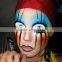 Custom cartoon makeup face mask stickers full face tattoo sticker makeup face painting factory