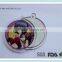 Manufacture acrylic material cartoon sex girl round keychain