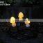Resin solar powered garden mushroom lights