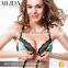 Ailida Top Quality Fantasy Lingerie Front Closure Lace Bra With Crossback