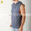 Custom men's tank top with hood