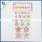 star shaped adhesive cork sticker for decoration