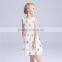 Casual dress OEM service sleeves dot girls cotton frock designs