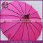 Pink umbrella, auto open UV protection Plastic umbrella