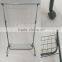 Cloth rack supplier Folable metal single bar laundry drying rack