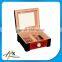 High-end Handmade Wooden Cigar Box for Men's Smoking Purpose