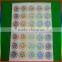 gold laser cosmetics label stickers