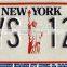 united state metal car license plate