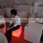 Light up PE plastic chairs/led chair/light cube seat