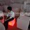 Light up PE Plastic Chairs/led Chair/light Cube Seat