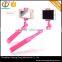 Good quality practical aluminum tube selfie stick wired monopod in wholesale