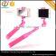 Fashion type color optional mini size selfie stick monopod with a mirror