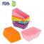 Easy Release And Flexible Rectangle Silicone cupcake baking mold silicone baking cupcake