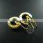 14MM gold plated brass round crown base tray pads earrings hoops,vintage earrings DIY supplies 1705038