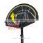 HOMCOM Portable Basketball Stand Net Hoop W/ Wheels-Black