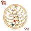 Fashion jewelry charm 316L stainless steel 33cm coin locket designs