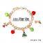 Wholesale online shop Christmas tree pendant bangle alloy chain jewelry fashion new kids Christmas Bracelet