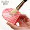 7 pcs professional oval foundation makekup brush Set with Silicone cleaner