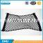 Black white color Knotless Braided Luggage Net for cars