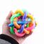 Pet toys color woven ball 7 colours bell ball large size 10 CM