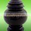 NATURAL STONE JET BLACK MARBLE URNS