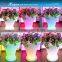 PE plastic led flower pot decorative restaurant