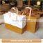 fashion design washable kraft paper reusable tote bag shopping bag