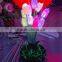 Color changing fiber optic flower vase lights, xmas decoration flower lights supplies