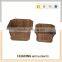 Antique design rustic handmade wooden flower pot
