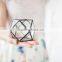 Gardening gift Cuboctahedron Cactus planter Geometric glass terrarium
