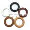 Light Brown Wood, Curtain Rod Ring Screw Eyelet To Fit Curtain Poles Up To 35mm Diameter