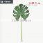 high quality artificial leaves artificial tropical leaves artificial PU Monstera leaf