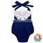 Light Blue Boutique Kids Clothes Bubble Romper Import Baby Clothes China Toddler Boutique Clothing