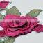 3D Flower Lifelike Embroidery Textilie Patch for Clothing WEF-012