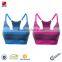 Wholesale Stripe Printed Breathable Dry-Fit Women Sports Bra YogaWear