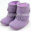 Baby suede leather new style girls ballet shoes unique boys shoes
