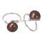 Wholesale jewelry pearl ring mountings pearl ring designs for women