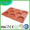 Silform 8 Compartment Round Hamburger Baguette Baking Mold